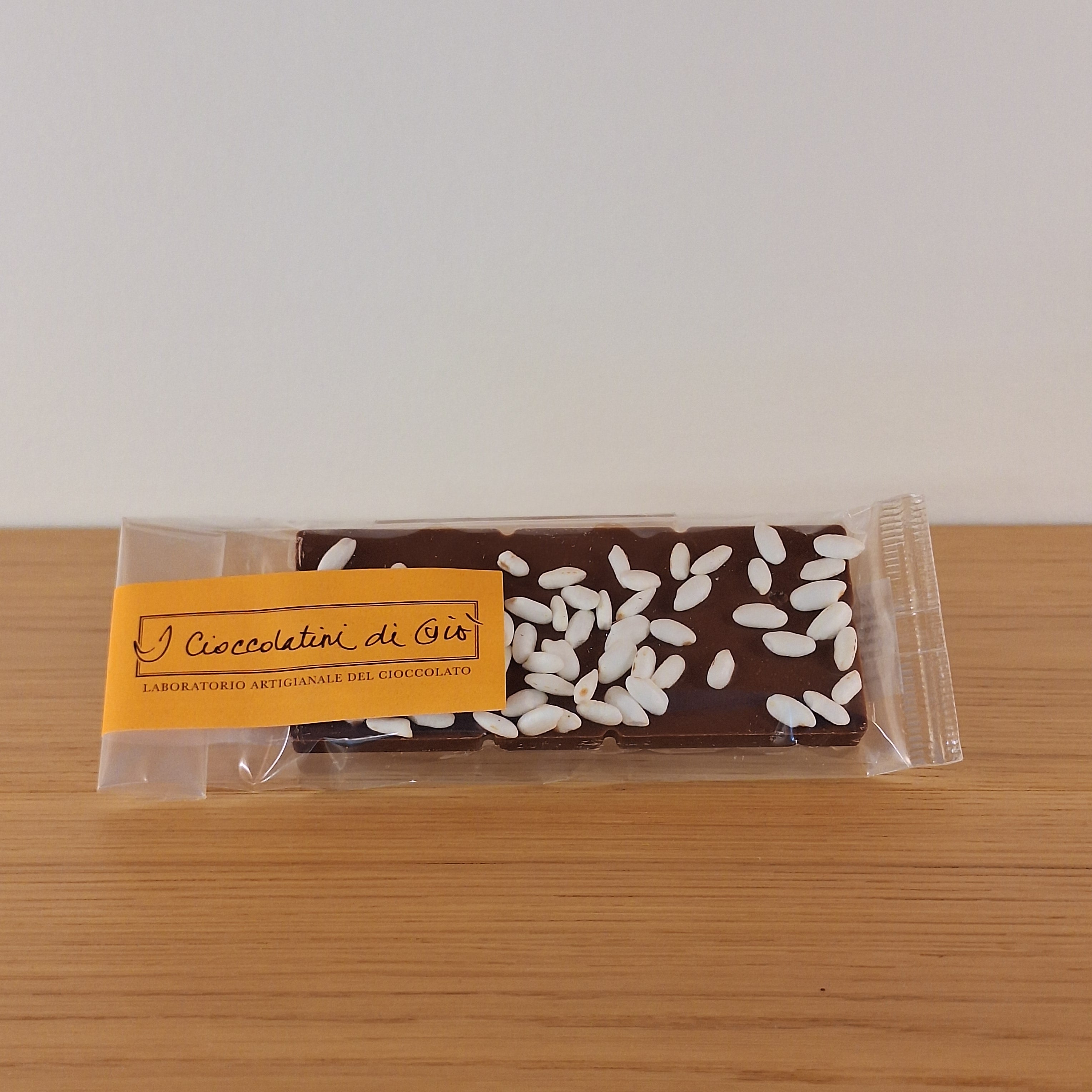 Tavoletta di cioccolato al Latte 34% & Riso Soffiato